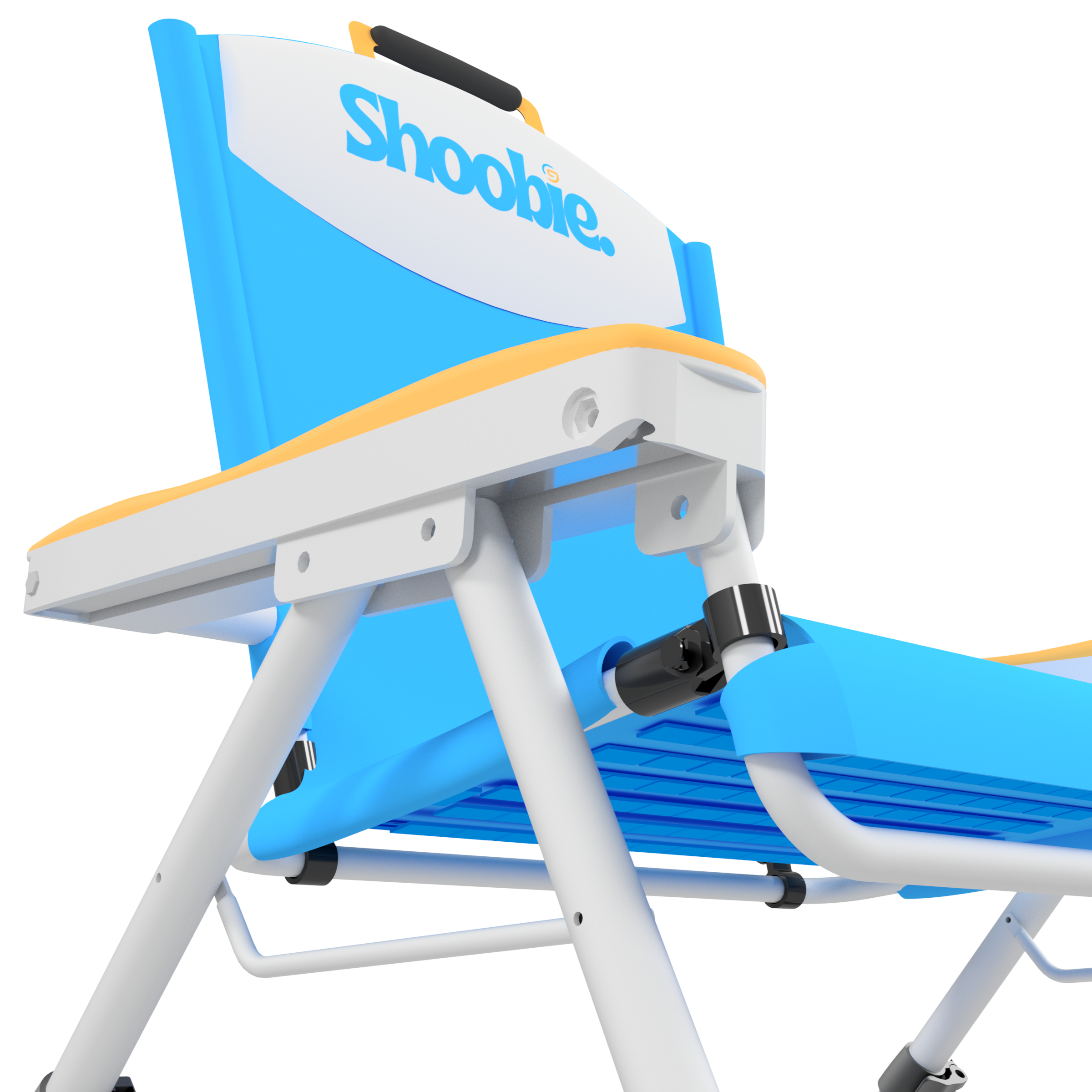 Shoobie Package: Adjustable, Modular, Reclining Backpack Beach Chair with Attachments